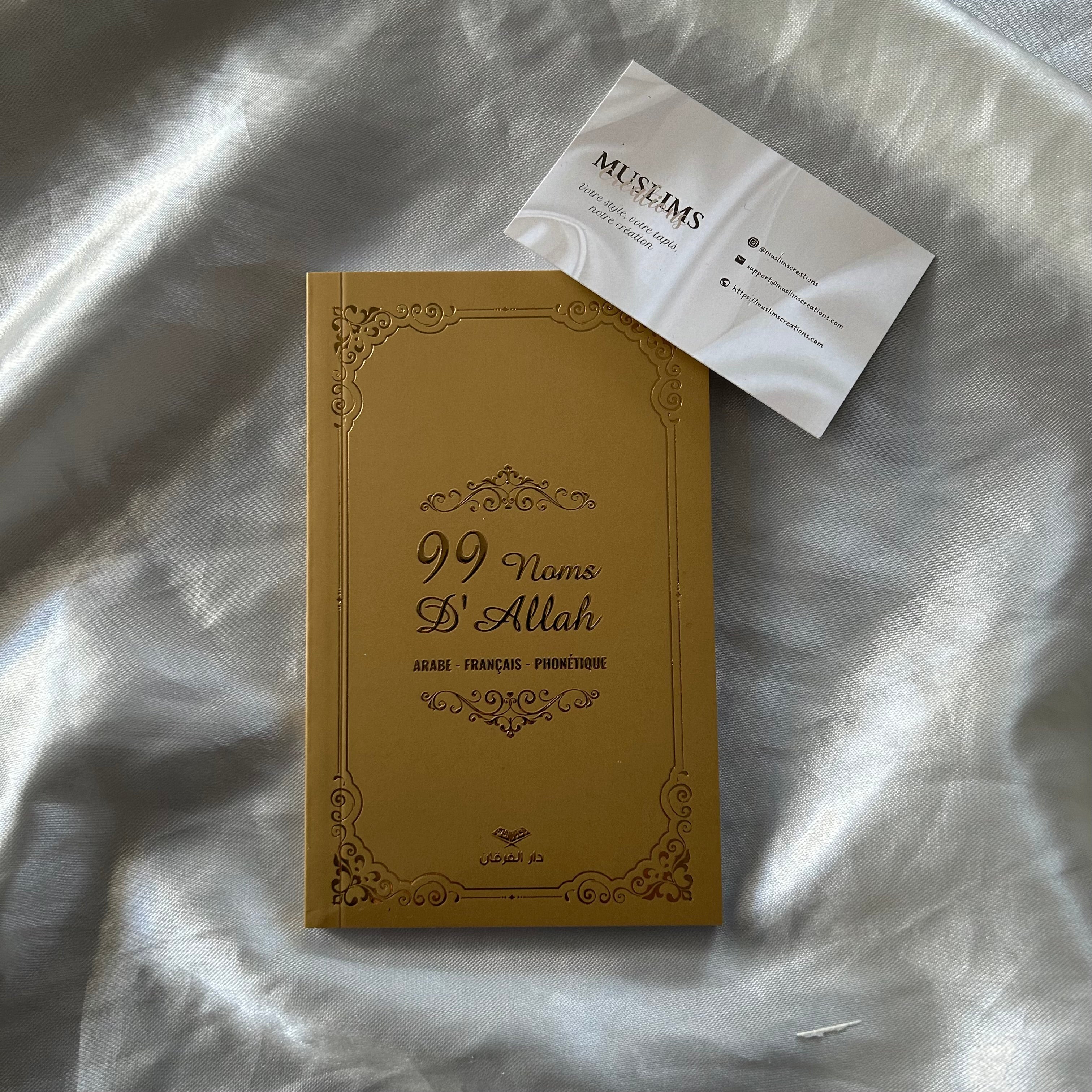 99 NOMS D’ALLAH dorée