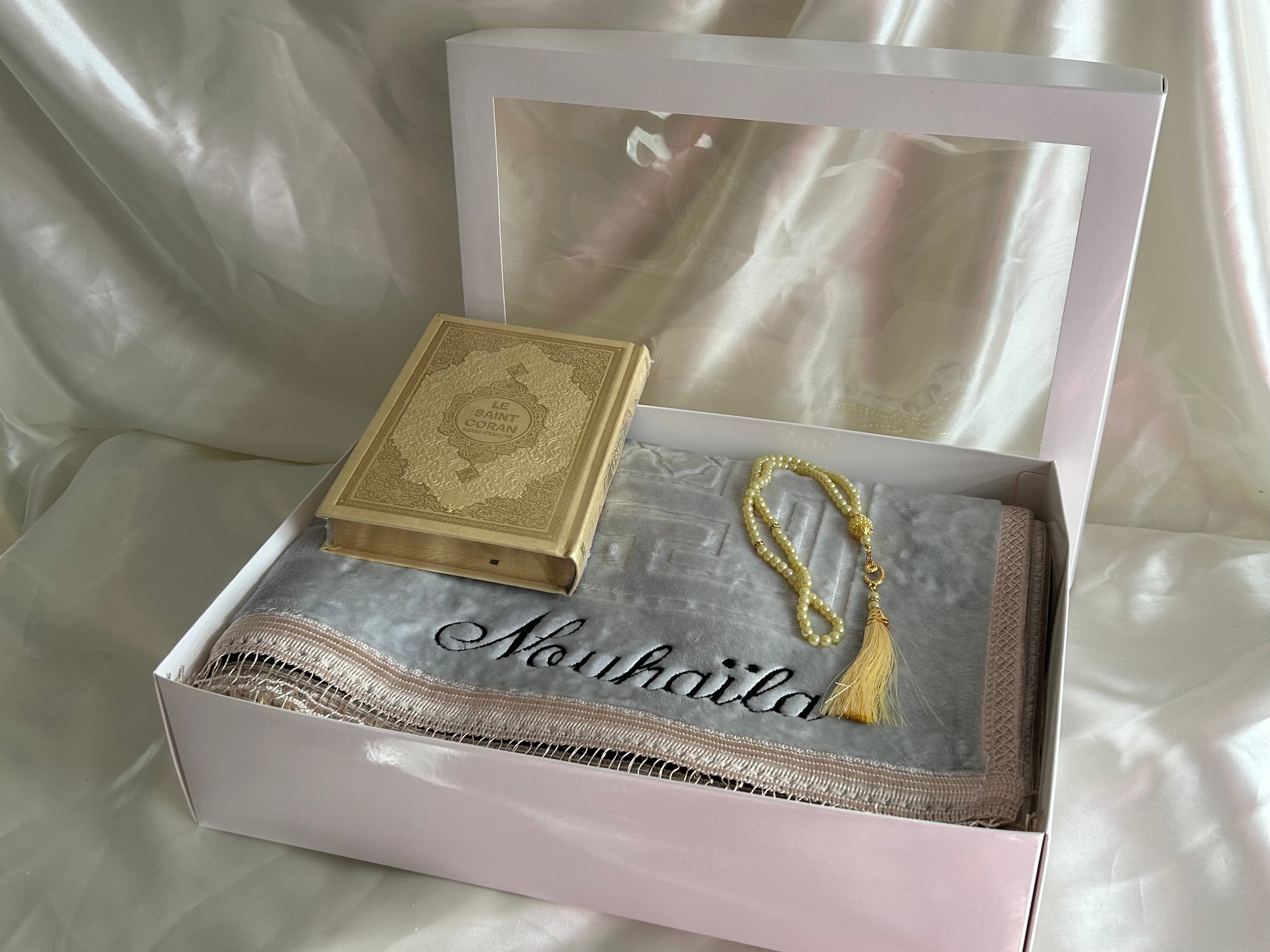 Coffret élégance blanc/ dorée