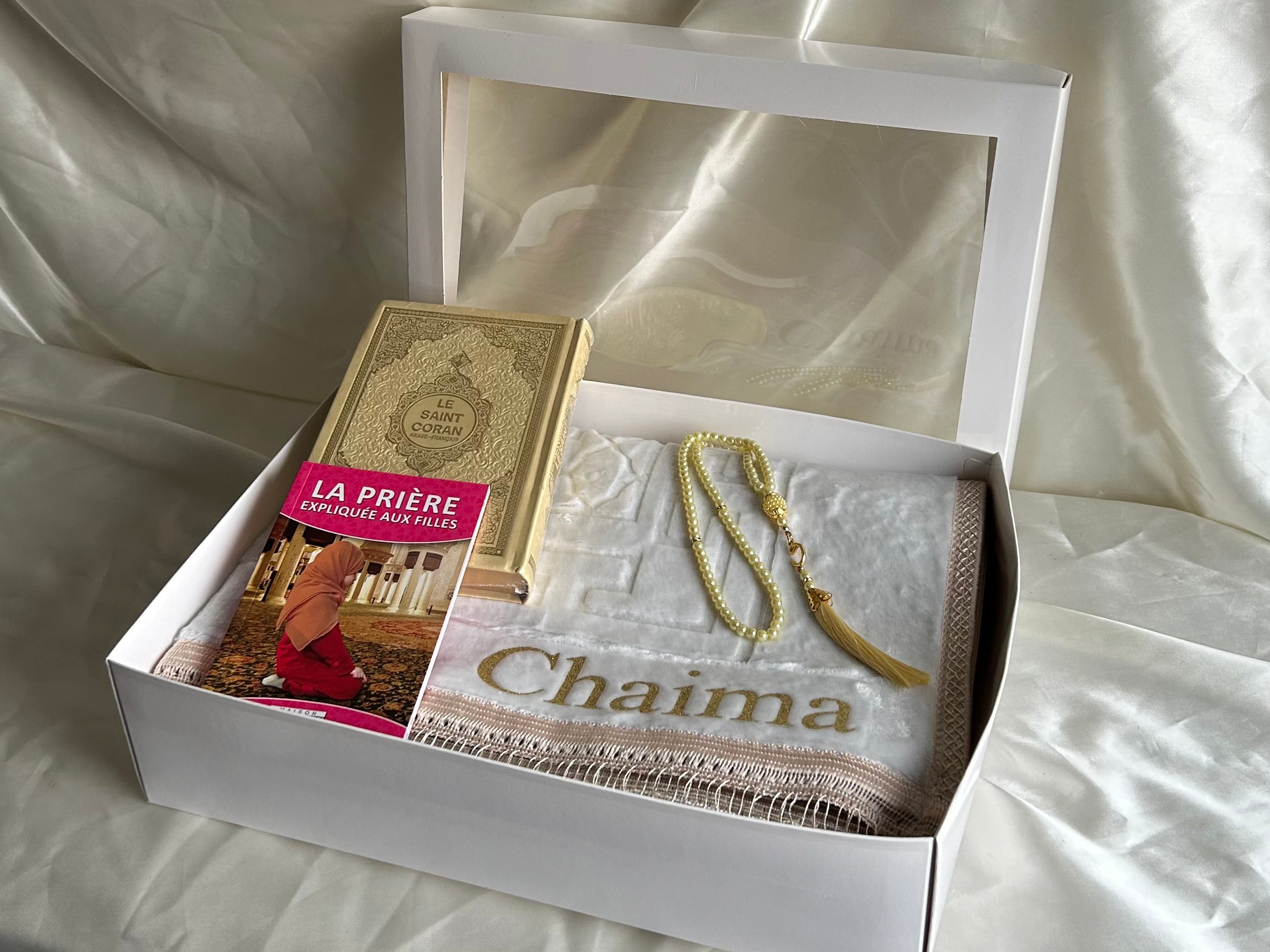 Coffret découverte blanc dorée