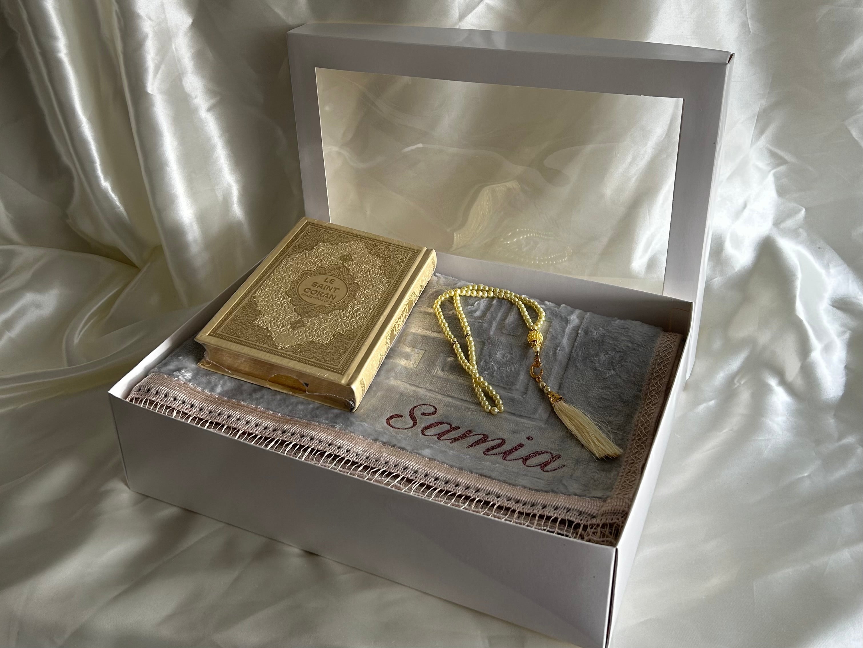 Coffret élégance blanc/ dorée