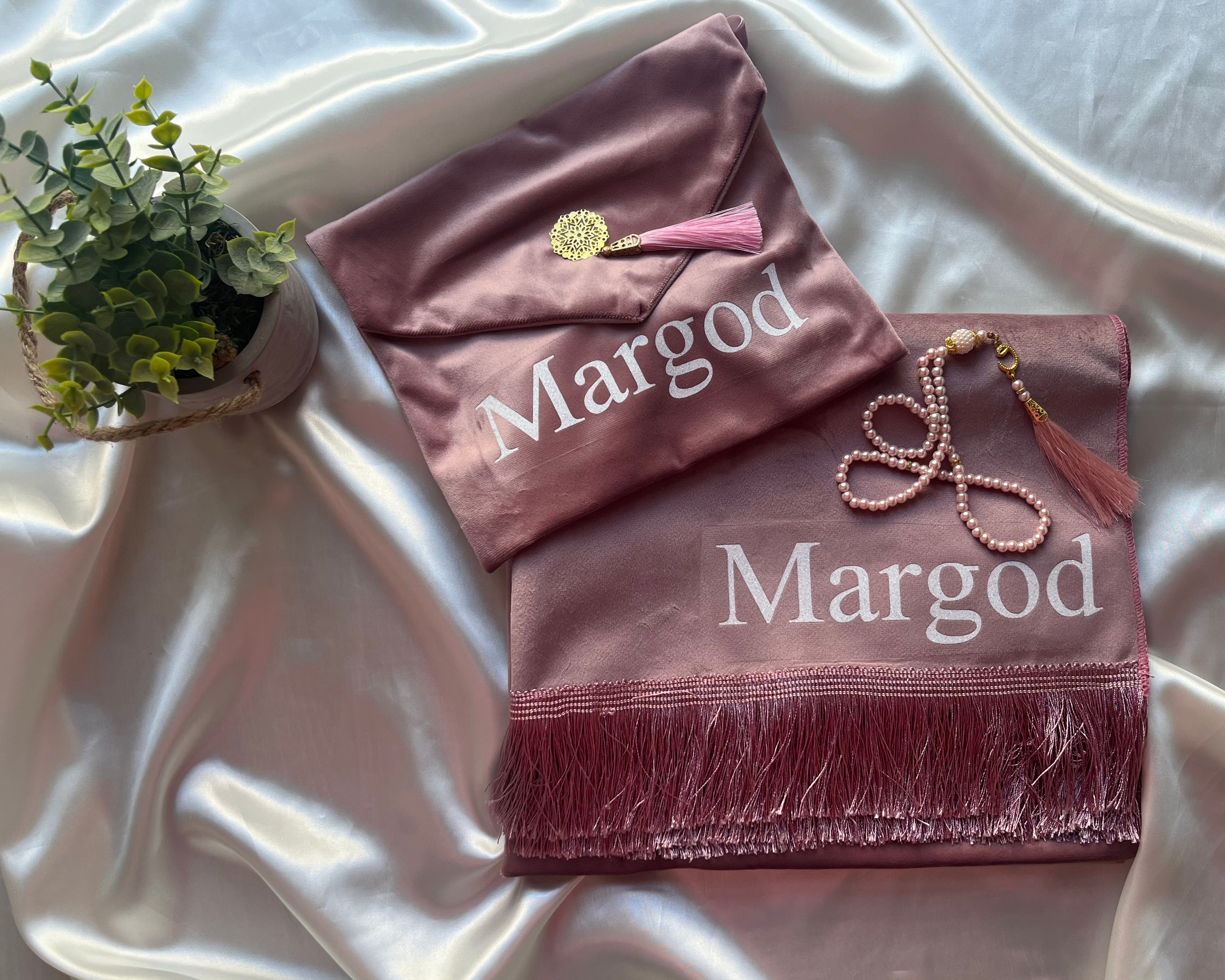 Kit de voyage de luxe rose poudré