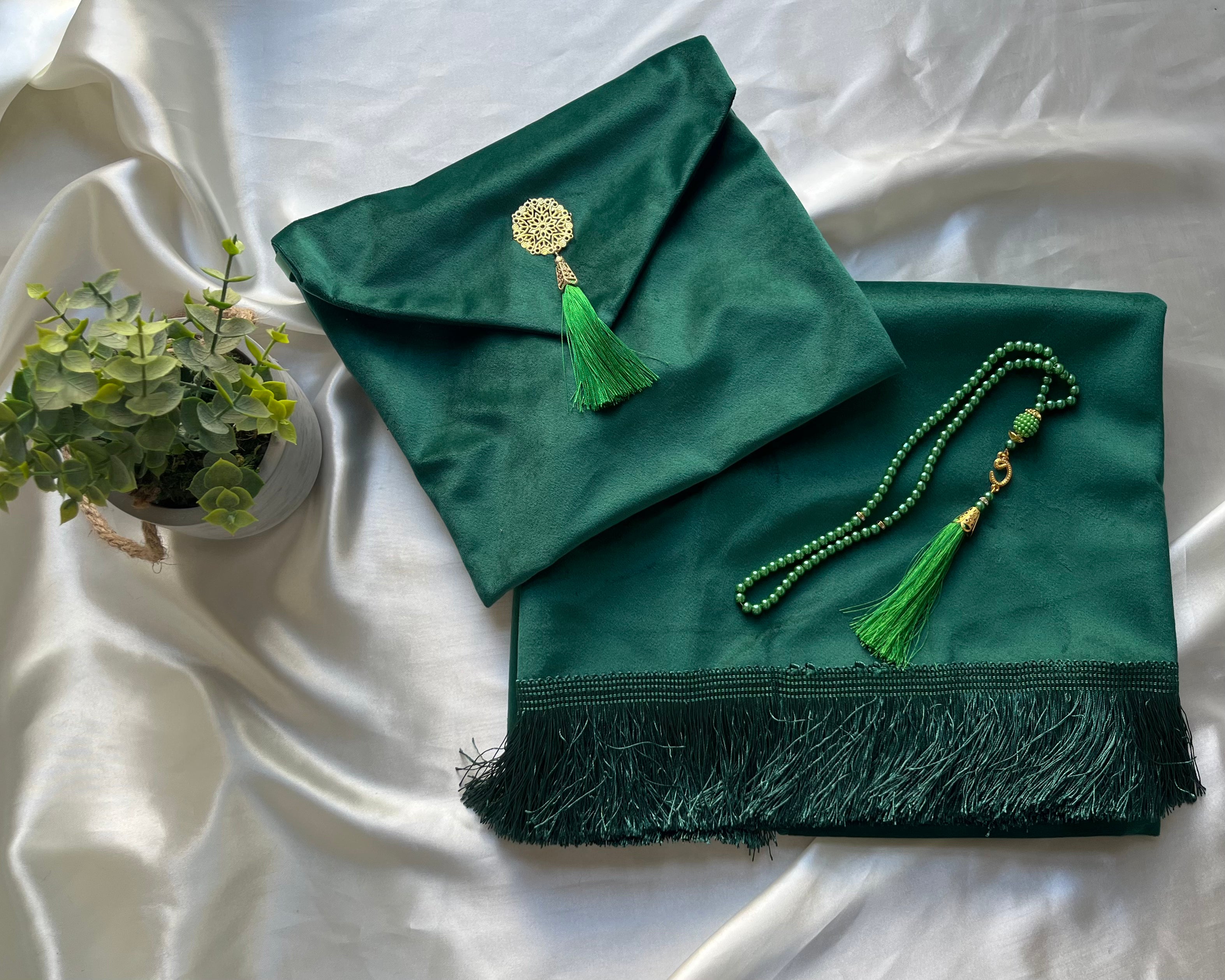 Kit de voyage de luxe vert