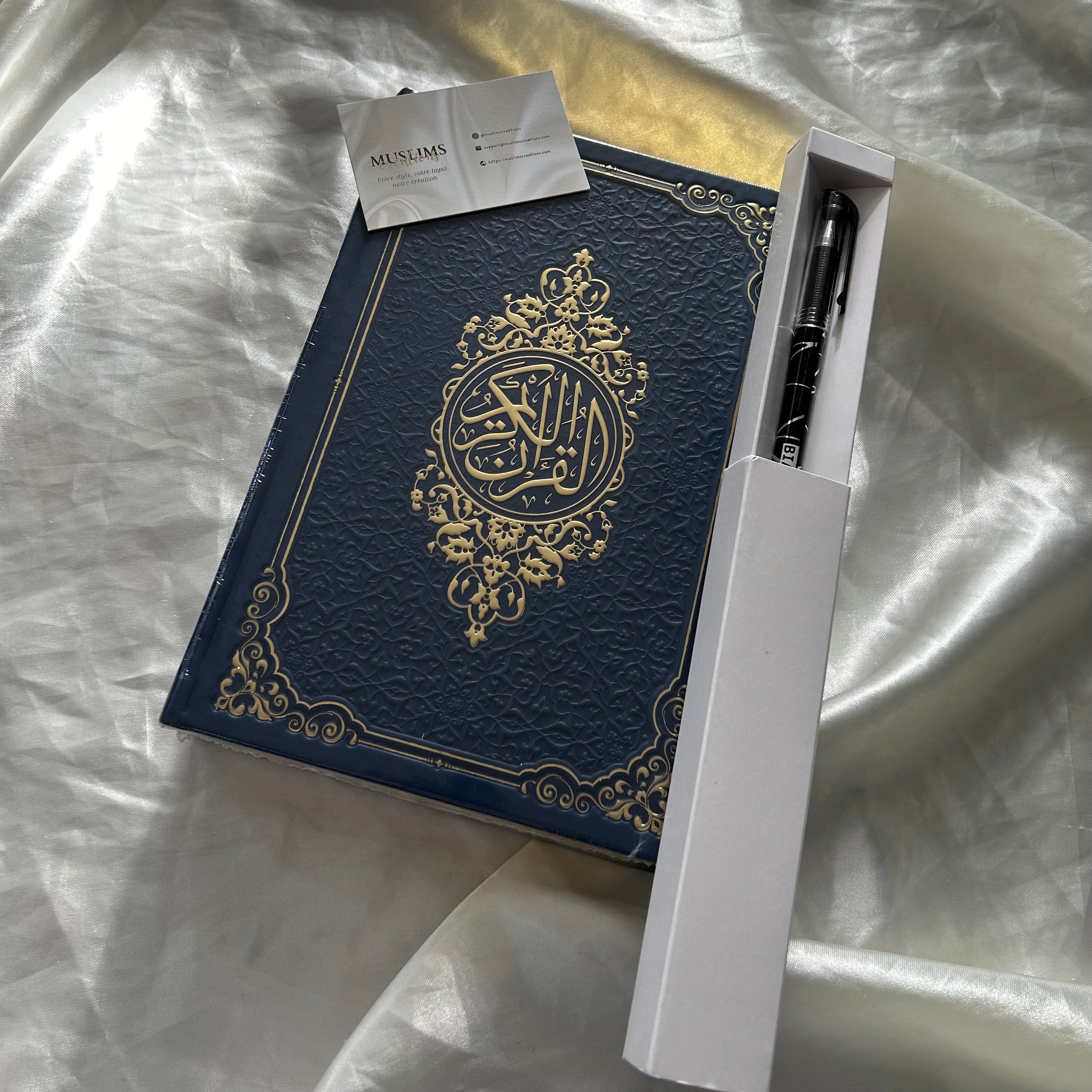Le Coran à tracer avec stylo gommable bleu nuit