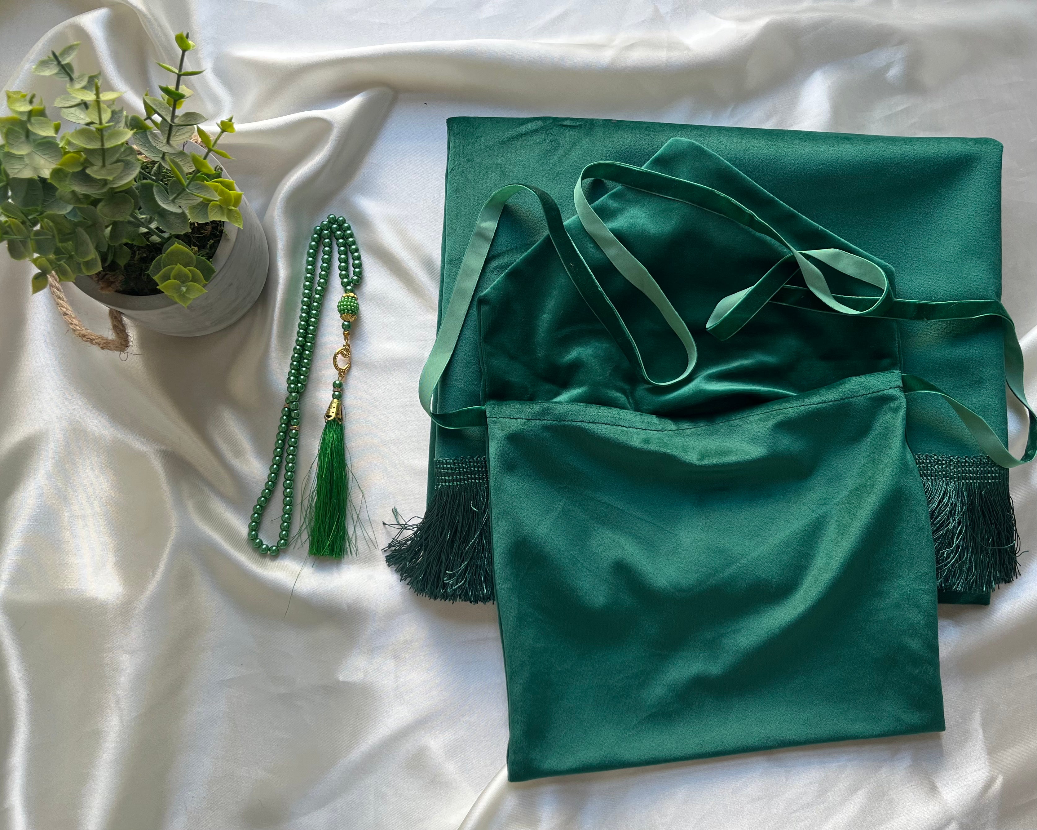 Kit de voyage de luxe vert